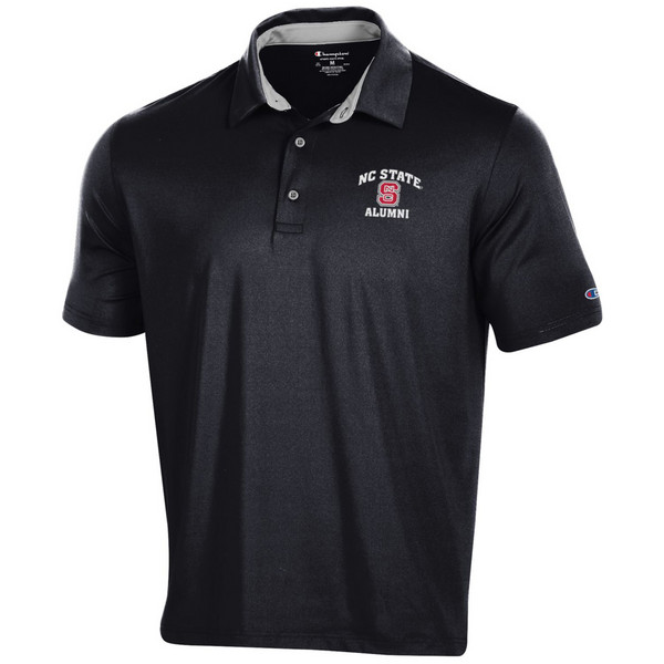 Golf Shirt - Black - NC State Alumn